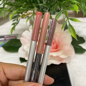 MAYBELLINE 3 LIP LINER COLORSENSATIONAL COLORS BEIGE BABE 102,NUDE20 & RAISIN40
